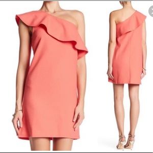 Cupcakes & Cashmere One Shoulder Dress